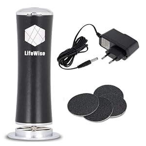 LifeWise Elektrische Eeltverwijderaar – Elektrische Voetvijl – 60 Vervangbare Schuurpads – Hygiënisch – Netstroom…