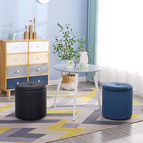 Taburete de tela de moda para sala de estar con diseño elegante de 36x40cm 4