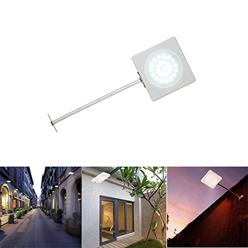 Preisvergleich Produktbild CALALEIE 25 LED Mikrowellenradar-Bewegungs-Sensor-Sol... IP65 Straßenlaterne-Sicherheits-Lampe im Freien Außenleuchte Zubehör