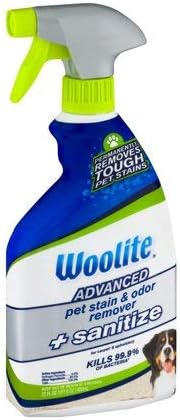 Advanced Pet Stain & Odor Remover + Sanitize For Carpet & Upholstery, 22.0 FL OZ (2 Pack)