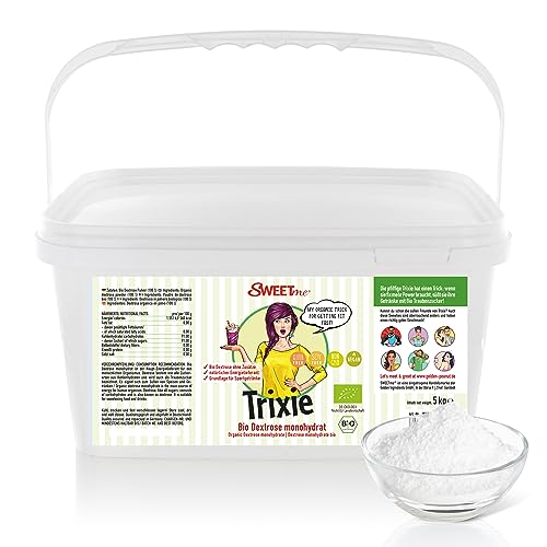 SWEETme® Trixie Bio dextrosa 5 kg glucosa monohidrato polvo energía rápida vegano