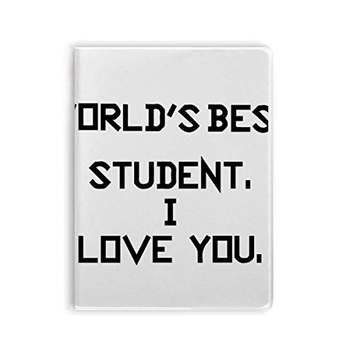 Carnet de notes World Best Student I Love You, cadeau idéal pour féliciter un diplôme