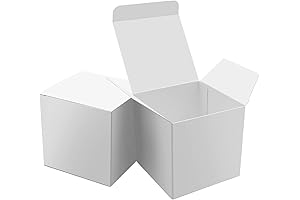 25 Pack Delicate White 3 x 3 x 3 Cube Gift Boxes for Elegant Packaging
