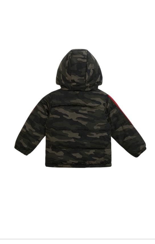 Image of Boys Camouflage Printed Hooded Jacket Regular fit