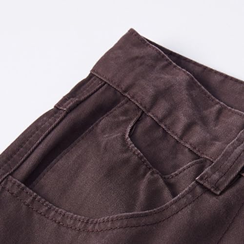 Pantalones vaqueros para hombre de corte recto en color liso 7