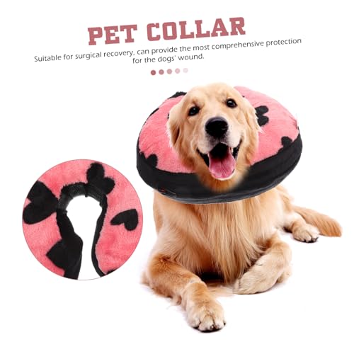 Collier gonflable de protection pour chat en tissu et PVC