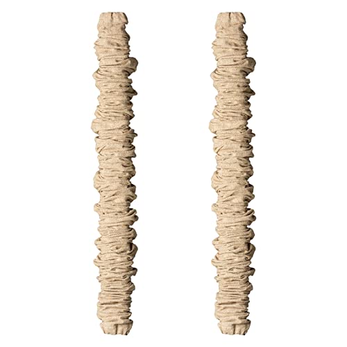 Image of ELFCAB Fabric Cord Cover & Chandelier Chain Cover Natural Linen