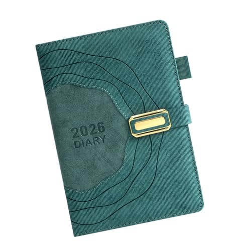 Agenda journalier Executive 2026 en cuir PU avec papier de papeterie lisse