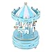 Produktbild Wifehelper 4 Pferde Karussell Karussell Spieluhr Karussell Spieluhr Geschenk für Freundin Kinder Kinder Weihnachtsfest(Blau)