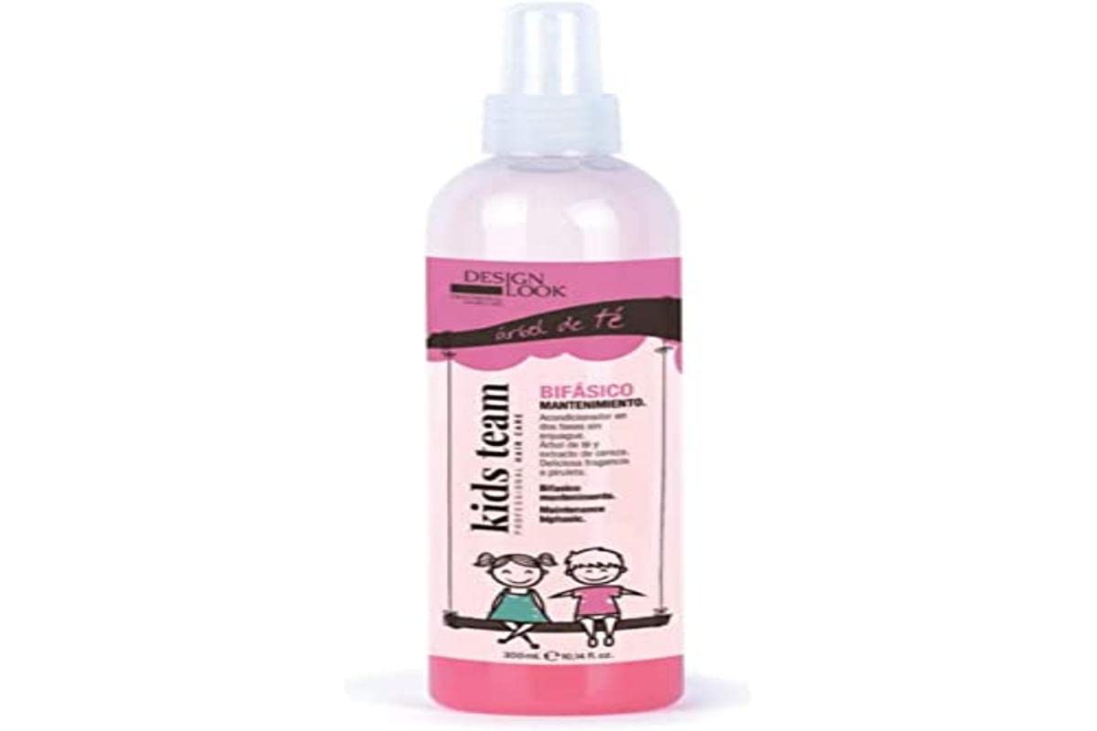 DESIGN LOOK Kids’ Two-Phase Leave-In Detangler 300ml – Gentle Hydration & Instant Knot Release – Tear-Free Formula for Easy Daily Brushing – Alcohol-Free, Paraben-Free, No Rinse