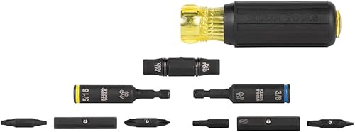 Miniatura 5 de Klein Tools 32500HD KNECT - Destornillador multibrocadestornillador de tuerca, herramienta de impacto 11 en 1 con puntas Phillips, ranuradas,