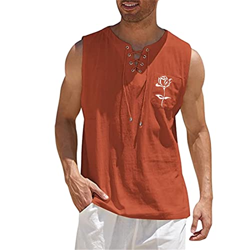Design in cotone alla moda, canotta grafica completa, scollo rotondo, senza maniche, per il tempo libero, lo sport, lo spettacolo di personalità