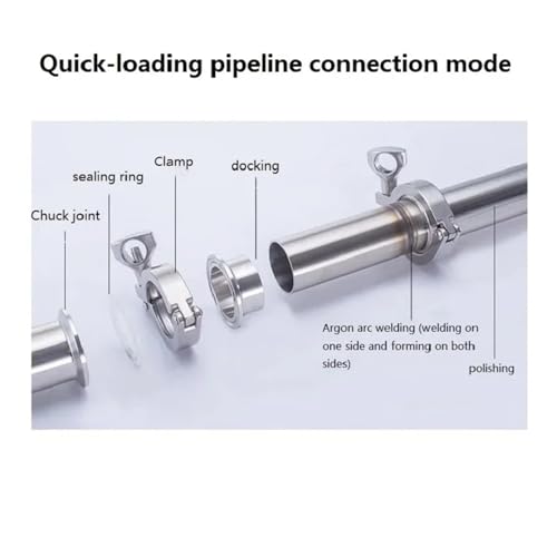 Robinet sphérique 3 pièces en acier inoxydable 76 mm de haute précision