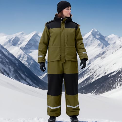 Miniatura 2 de Genérico Pantalon Nieve Mujer Deporte Calentadores Piernas Mujer Jogger Softshell Cargo Ropa Ski Invierno 2 Verde Militar M