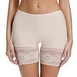 【Hochwertige Damen Slipshort】Kurze Leggings Unter Rock Hergestellt aus hochqualitativen, belastbaren Nylon und Spandex. Unterhosen Damen Unter Rock fühlt auf der Haut sich angenehm und weich an und ist sehr elastisch. Die Farben blassen nicht ab. unterwäsche shorts damen ist leicht und immer keey trocken, geeignet für das Tragen für eine lange Zeit.
