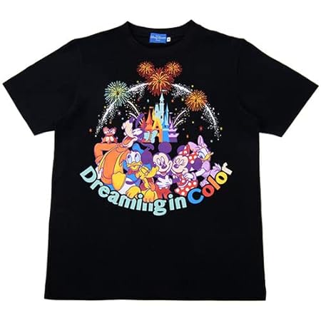 Amazon Co Jp ミッキー フレンズ Tシャツ 3l 東京ディズニーリゾート限定 ブラック 黒 ドリーミングインカラー ディズニー グッズ お土産 服 ファッション小物