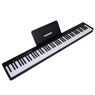 Le piano électrique pliable noir et blanc LentLY à 88 touches libère vos talents musicaux, y compris la batterie et le sac à dos, idéal for les débutants et les joueurs avancés for la pratique à domic - Les Beatles, Paul McCartney, John Lennon, RIngo Starr, George Harrison Le piano électrique pliable noir et blanc LentLY à 88 touches libère vos talents musicaux, y compris la batterie et le sac à dos, idéal for les débutants et les joueurs avancés for la pratique à domic – Image 2