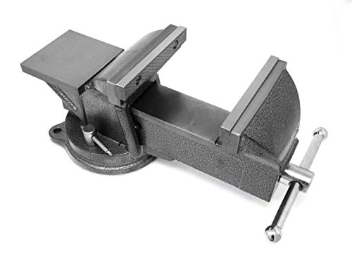 WEN Bench Vise, 6-Inch, Cast Iron with Swivel Base (BV456)