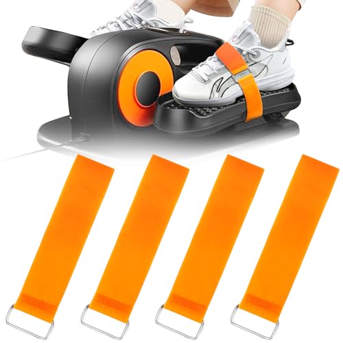 Elliptical Leg Exerciser Pedal Straps – Suitable for Under The Table Elliptical Machine and The Elderly Sitting Leg Exercise – 4 pcs