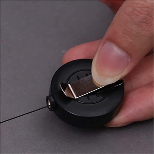 Porta Crachá Retratil - Roller Clip (iô-iô) - PRETO