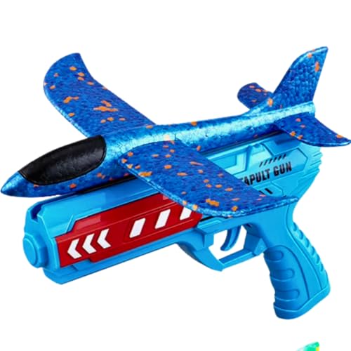 Avião Planador com Led Estrutura em Isopor Flexivel Brinquedo Aeromodelo Voa de Verdade Com Lançador