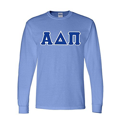 Alpha Delta Pi Lettered Long Sleeve Tee Large Light Blue