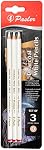 Pasler® white charcoal pencils set - 3 pcs Sketch Highlight white pencils for drawing, sketching, shading, blending