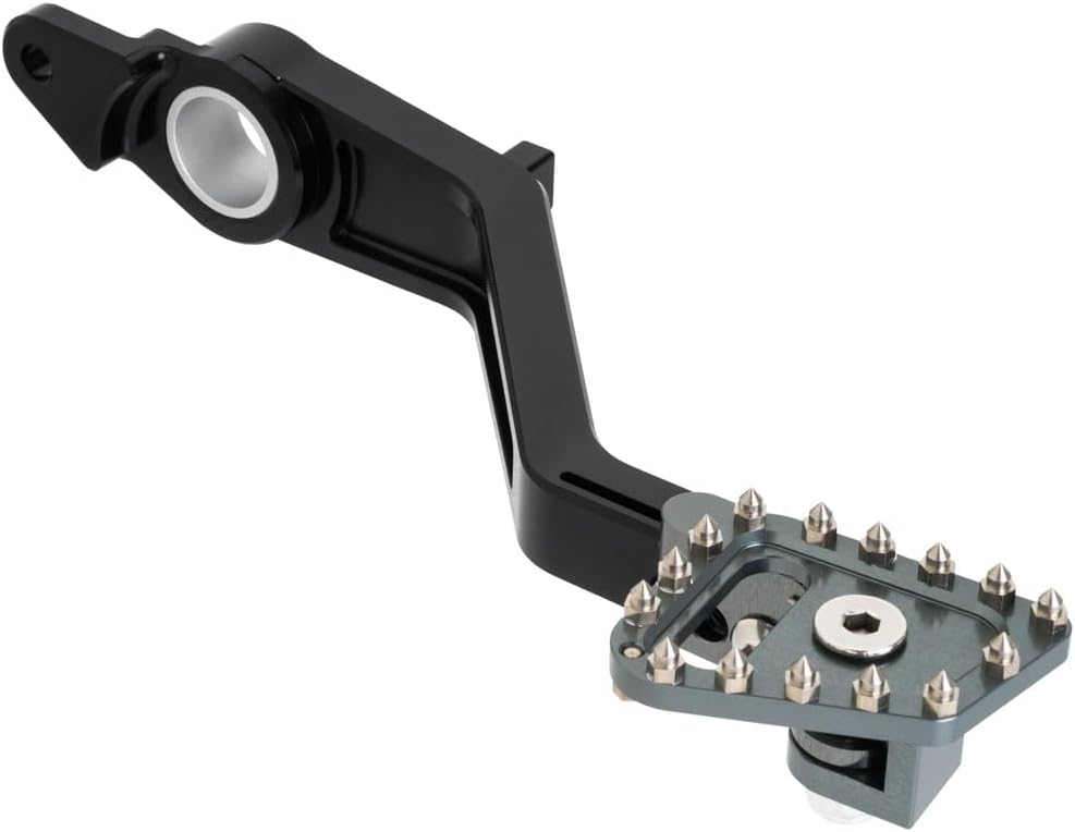 TUSK Billet Adjustable Rear Brake Pedal Compatible with BMW R1300GS Adventure Motorcycle Black/Titanium