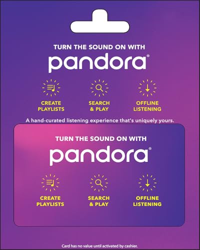 Pandora Music Physical Gift Card - $50