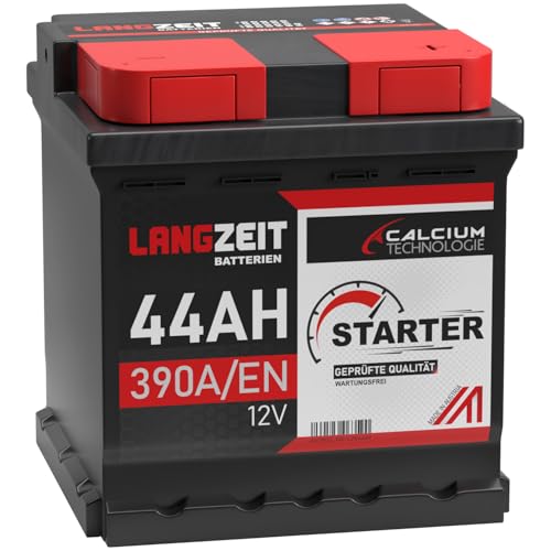 Autobatterie 44Ah 12V mit 390A Kaltstartleistung
