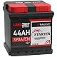 Autobatterie 44Ah 12V mit 390A Kaltstartleistung