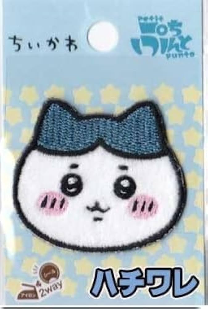 ちいかわ　ふわふわワッペン　セット ハチワレ ちいかわ ふわふわワッペン ミニトート（ハチワレ） | ちいかわ