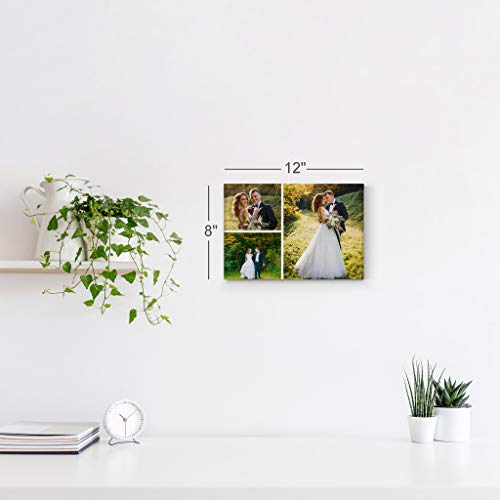 Smile-Art-Design-3-Images-Collage-Picture-Custom-Canvas-Print-with-Your-Photos-Personalized-Photo-Custom-Photo-Prints-Personalized-Gifts-for-Men-Wedding-Gift-Bacheloratte-Decorations-11x17-inches
