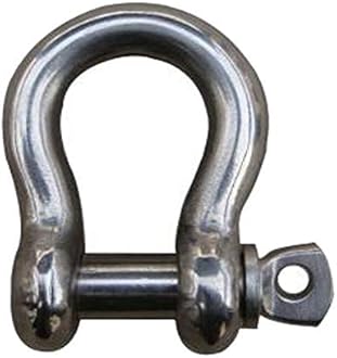 MarineNow Multi-Pack US Type 316 Stainless Steel Bow Shackle Over Size Screw Pin Anchor, Towing, Off Road Recovery
