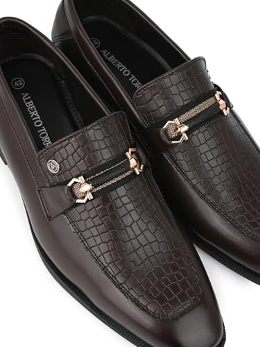Image of ALBERTO TORRESI Calabria Horsebit Loafer for Men Branded TPR Sole with Sneaker Footbed