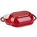VORRINGARD Enameled Cast Iron Sourdough Bread Oven, Dutch Oven, Loaf Cast Iron Bread Pan for Homemade Bread Baking, Meatloaf Pan with Lid, 5QT, Red