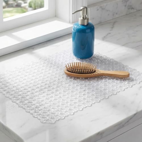 Alfombrilla de cocina para platos con base antideslizante de PVC rectangular 8