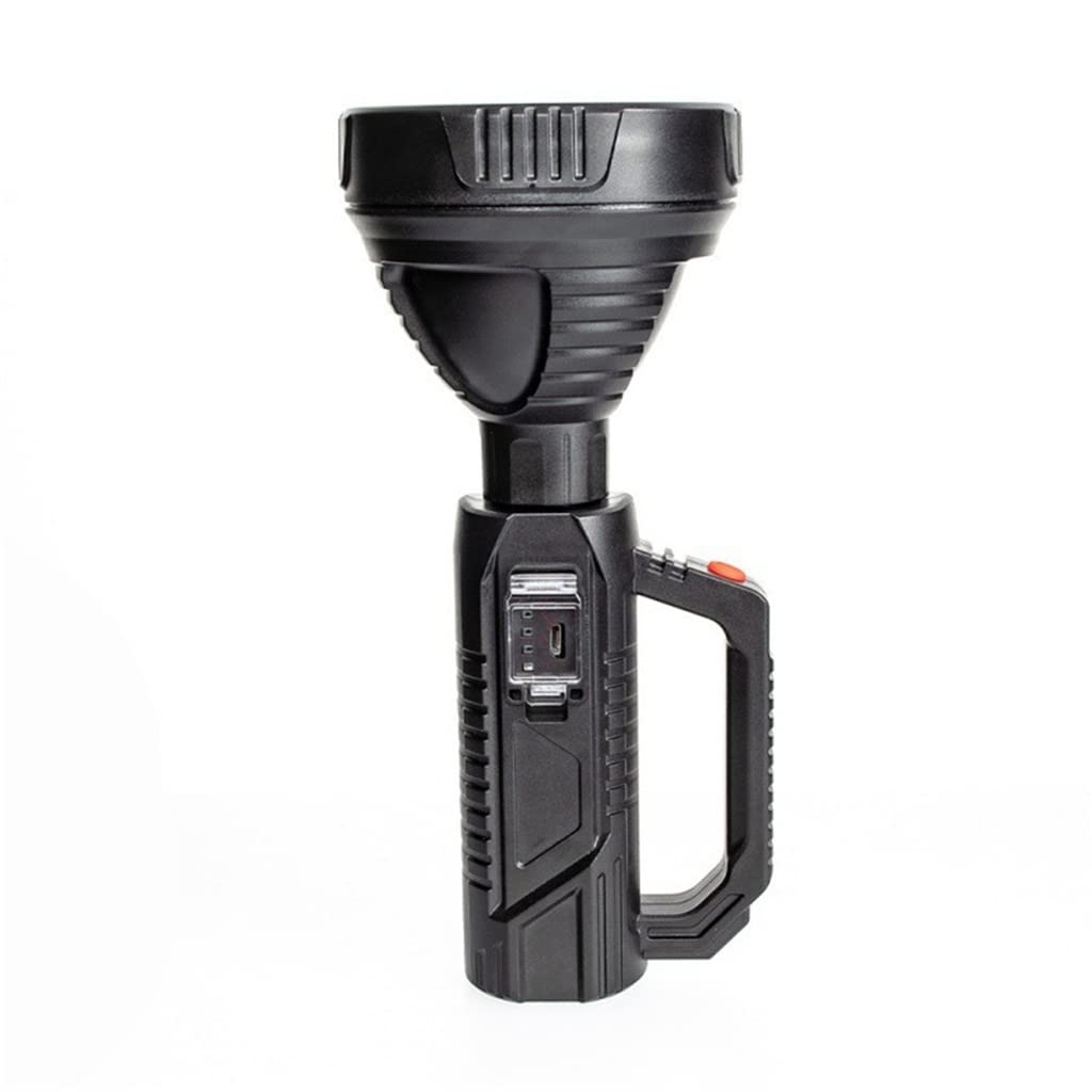 Lámpara portátil, Faro Recargable por USB, Reflector de Largo Alcance de Alta Potencia, Linterna Deslumbrante, lámpara portátil para Exteriores (A 19,5 * 8,5 cm)
