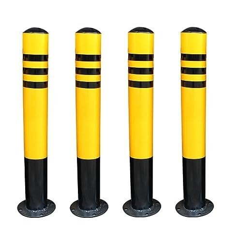 Poteaux de sécurité barrières de circulation en acier lot de 4