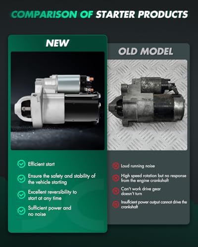 Image of SCITOO Motor Starter for 6786N Starters Fit for Chevrolet for Equinox 2007-2009, for Chevrolet for Malibu 2006-2010, for Pontiac for G6 2006-2009, for Pontiac for Torrent 2007-2009