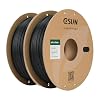 eSUN Matte PLA Filament 1.75mm, 1KG per Spool, 2 Spools Matte 3D Printing Filament for 3D Printers, Deep Black