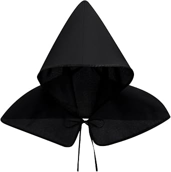 BXT Halloween Cowl Hood Hat, Gothic Medieval Capelet Hooded Cloak Cape Costume Props