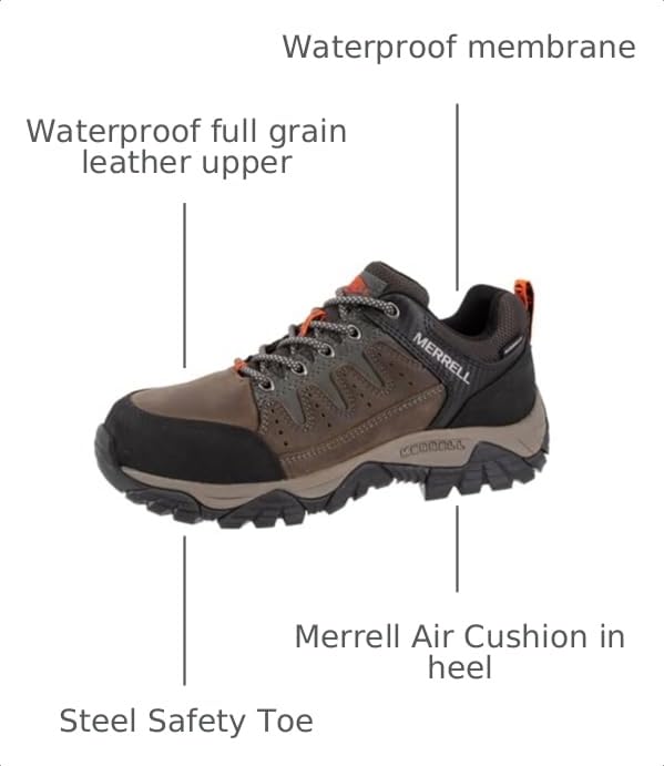 Image of Merrell Men's Windoc Waterproof Steel Toe Low