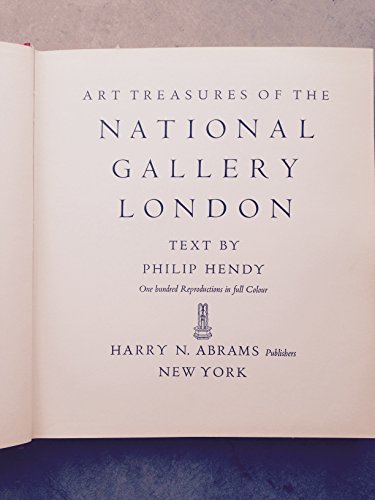 Art Treasures of the National Gallery London B000PZIAV6 Book Cover