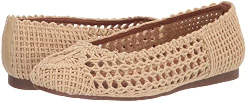 Lucky Brand Women's Avelly Macrame Flat Ballet, Natural, 9 | Image 6