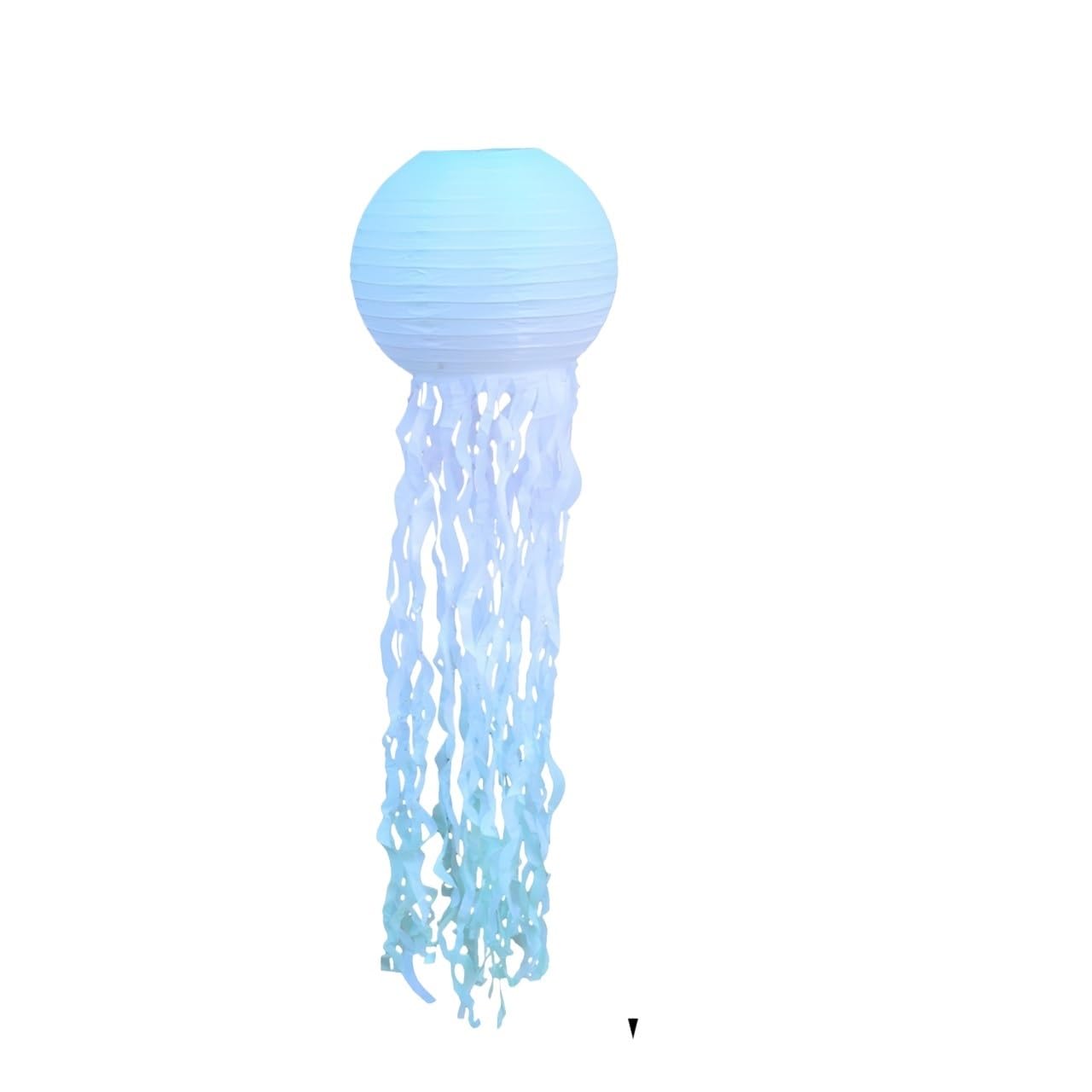 Mermaid Jellyfish Paper Lanterns for Mermaid Theme Party Under The Sea Ocean Birthday Wedding Party Decorations(Blue)