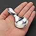 JETEHO 6 PCS Silver Stainless Steel Short Handle Spoons Mini Salt Spoons Condiments Spoon Dessert Spoon Tea Coffee Spoons