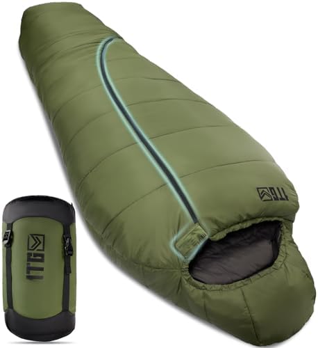 Saco de Dormir Momia 4 Estaciones Adulto 0-10°C | Ligero y Compac...