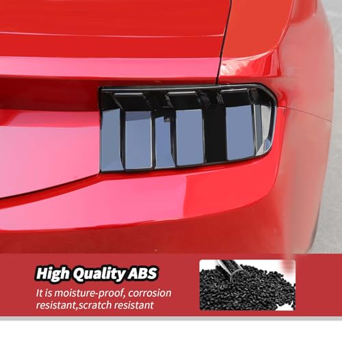 Image of JeCar Smoked Tail Light Cover Trim Guards for 2024+ Ford Mustang Exterior Decoration Accessoreis