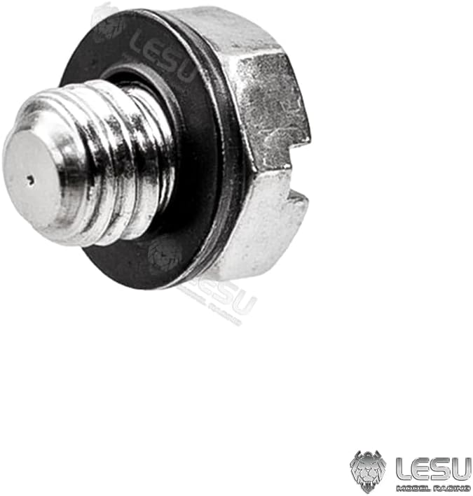 TOUCAN RC HOBBY Metal LESU M3 Oil Nozzle Plug for DIY 1/14 Remote Control Hydraulic Loader RC Excavator Digger Dumper Tipper Model Car Forklift for Adult